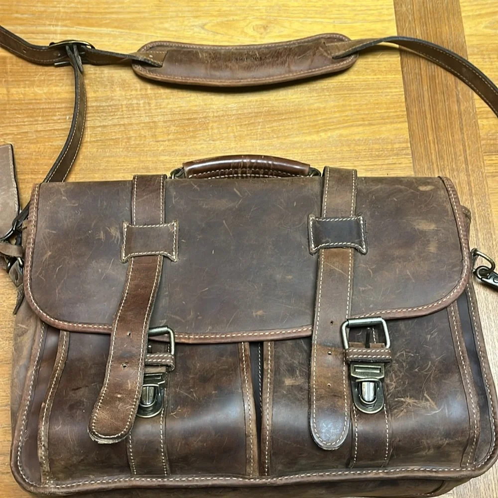 Schlesinger Vintage Leather Briefcase